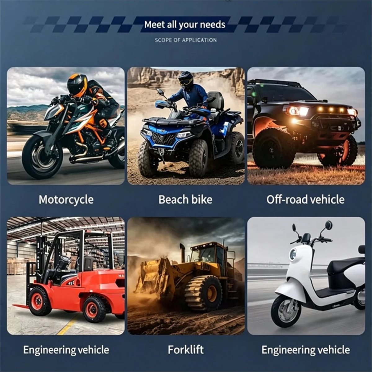 Motorcycle Gear Manufacturers - PHONE&GEAR 3inch Led Pod Spotlight Headlight