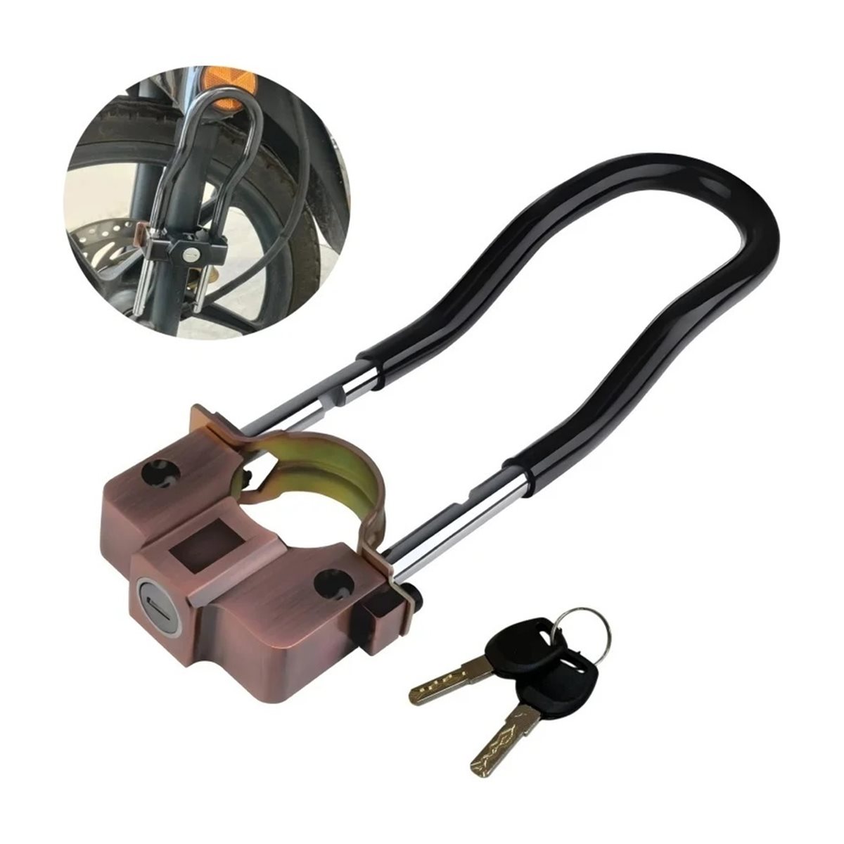 Motorcycle Gear Manufacturers - PHONE&GEAR Motorcycle Safety Anti-Theft Front Fork