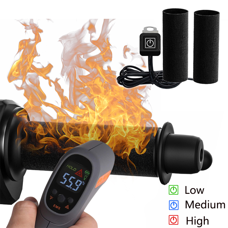 12V 3-Gear Motorcycle Heated H - Handlebar Grip Heated 评论和价格