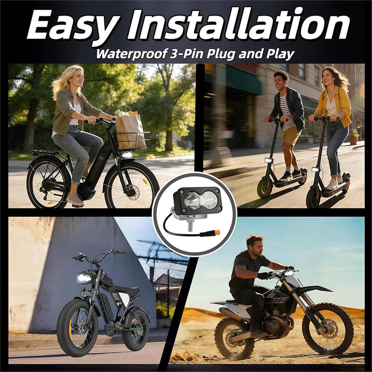 PHONE&GEAR 3inch Led Pod Spotl - Motorcycle Gear Manufacturers 评论和价格